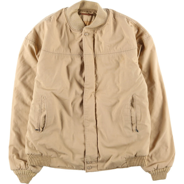 70s-80'S Catalina Varsity Derby Jacket, Cup Shoulder Jacket, Made in USA, Men's XL equivalent, Vintage unclear Beige type Vintage Second Hand