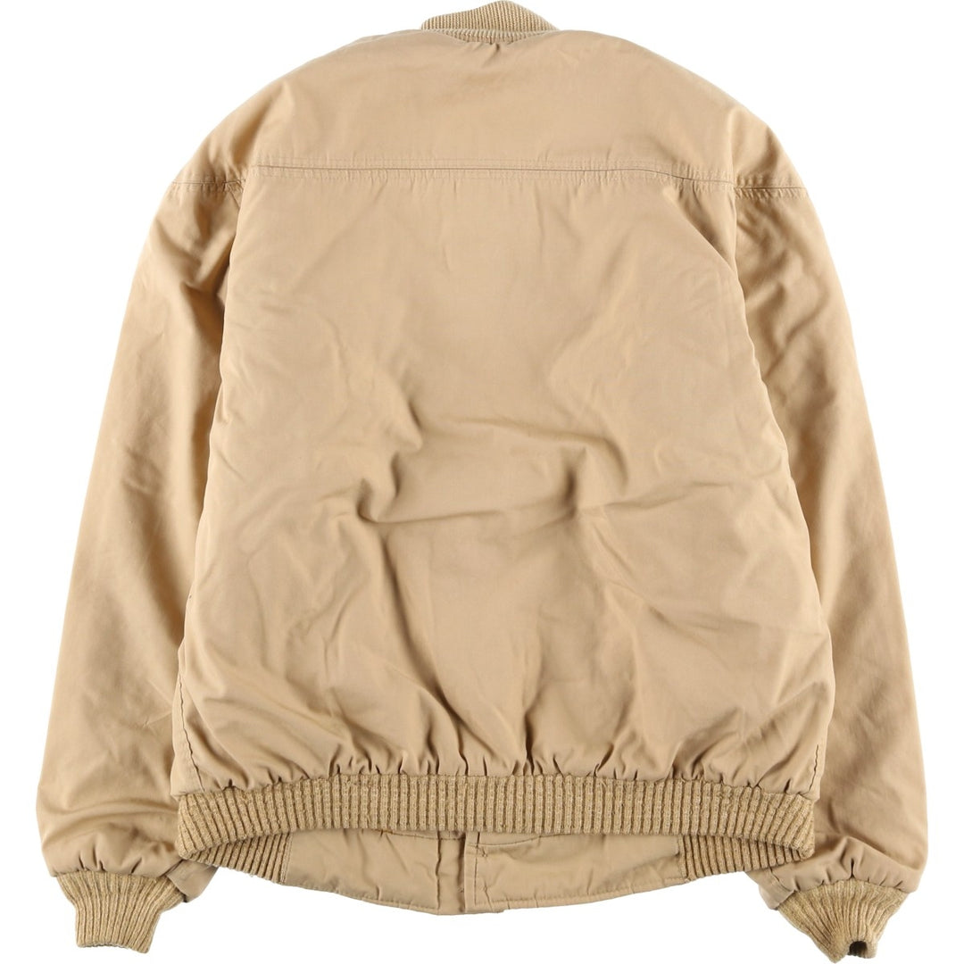 70s-80'S Catalina Varsity Derby Jacket, Cup Shoulder Jacket, Made in USA, Men's XL equivalent, Vintage unclear Beige type Vintage Second Hand