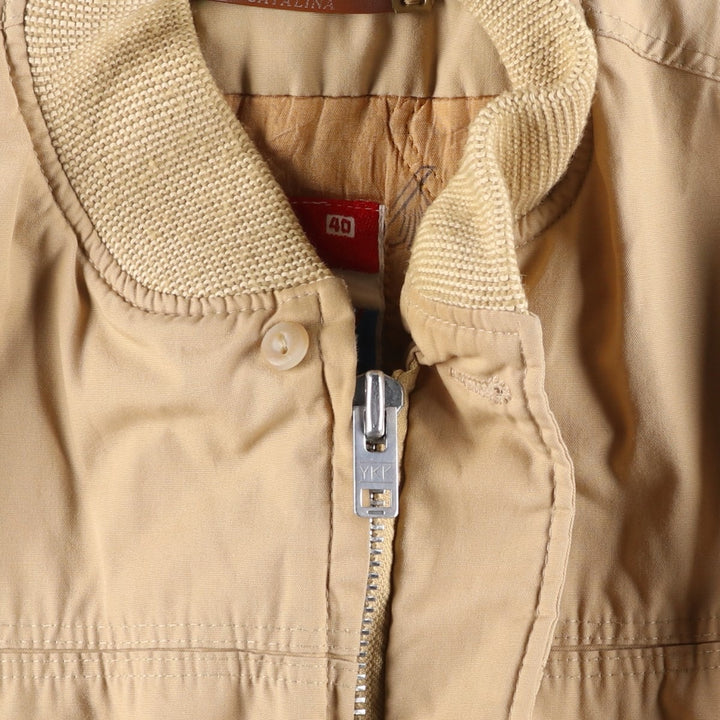 70s-80'S Catalina Varsity Derby Jacket, Cup Shoulder Jacket, Made in USA, Men's XL equivalent, Vintage unclear Beige type Vintage Second Hand