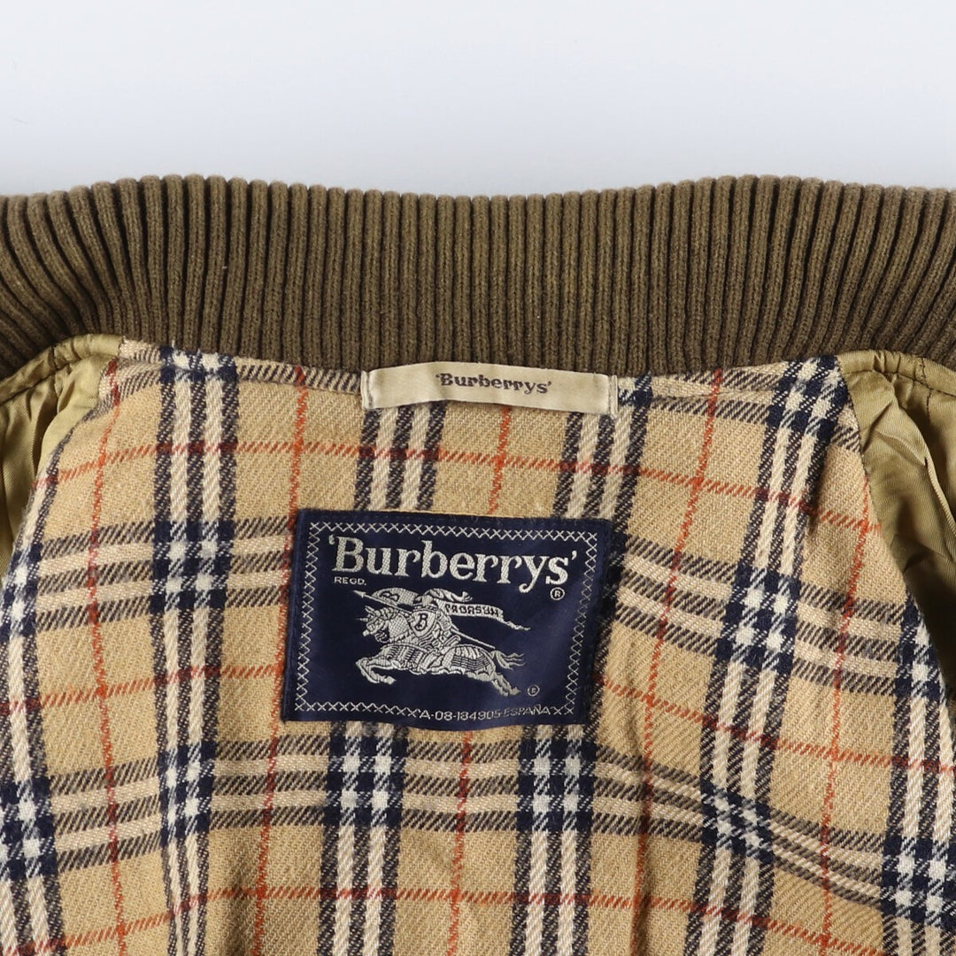 70s~80'S Burberry's wool blouson, men's size L, vintage /evb008727