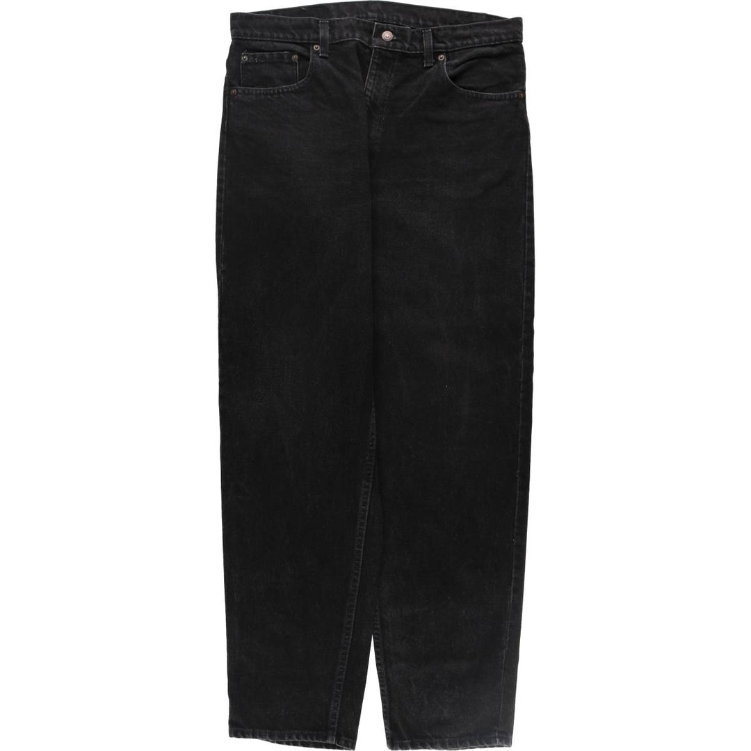 90'S Levi's 550 Black Denim Tapered Denim Pants Made in USA Men's W36 Vintage /evb008734