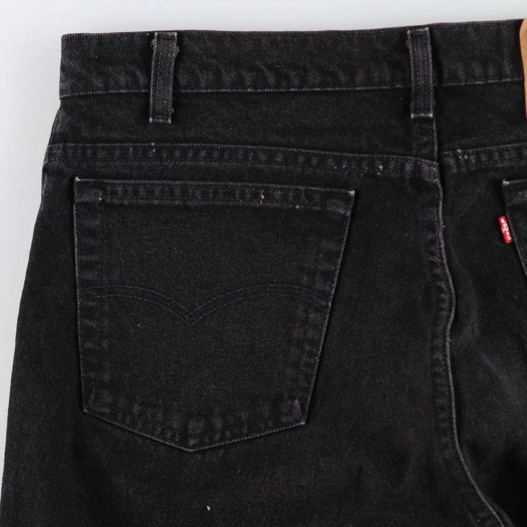 90'S Levi's 550 Black Denim Tapered Denim Pants Made in USA Men's W36 Vintage /evb008734