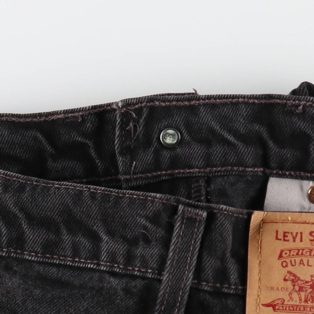 00'S Levi's 550 Relaxed Fit Black Denim Tapered Denim Pants Made in USA Men's W32 equivalent /evb008740