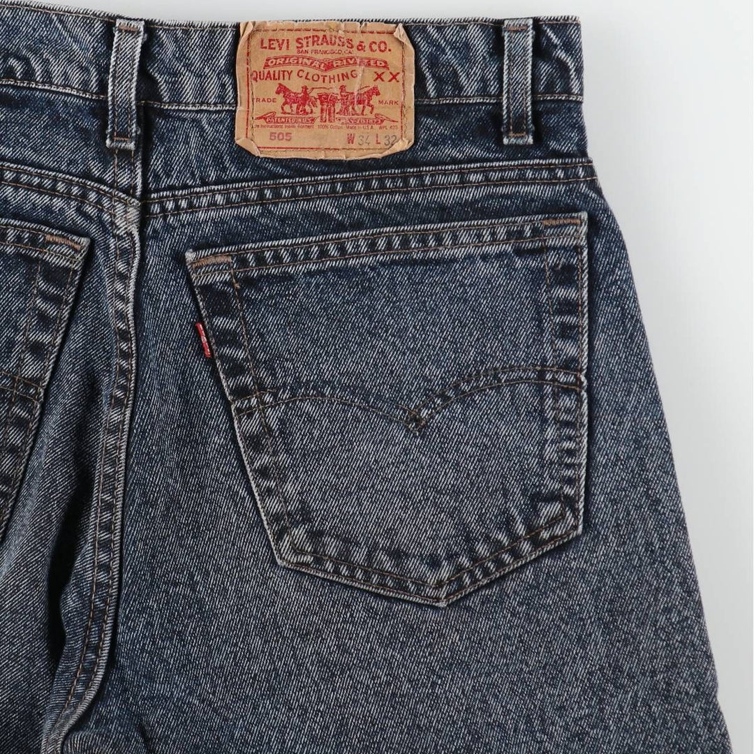 90s~ Levi's 505 Chemical Wash Tapered Denim Pants Made in USA Men's W33 Vintage /evb008749