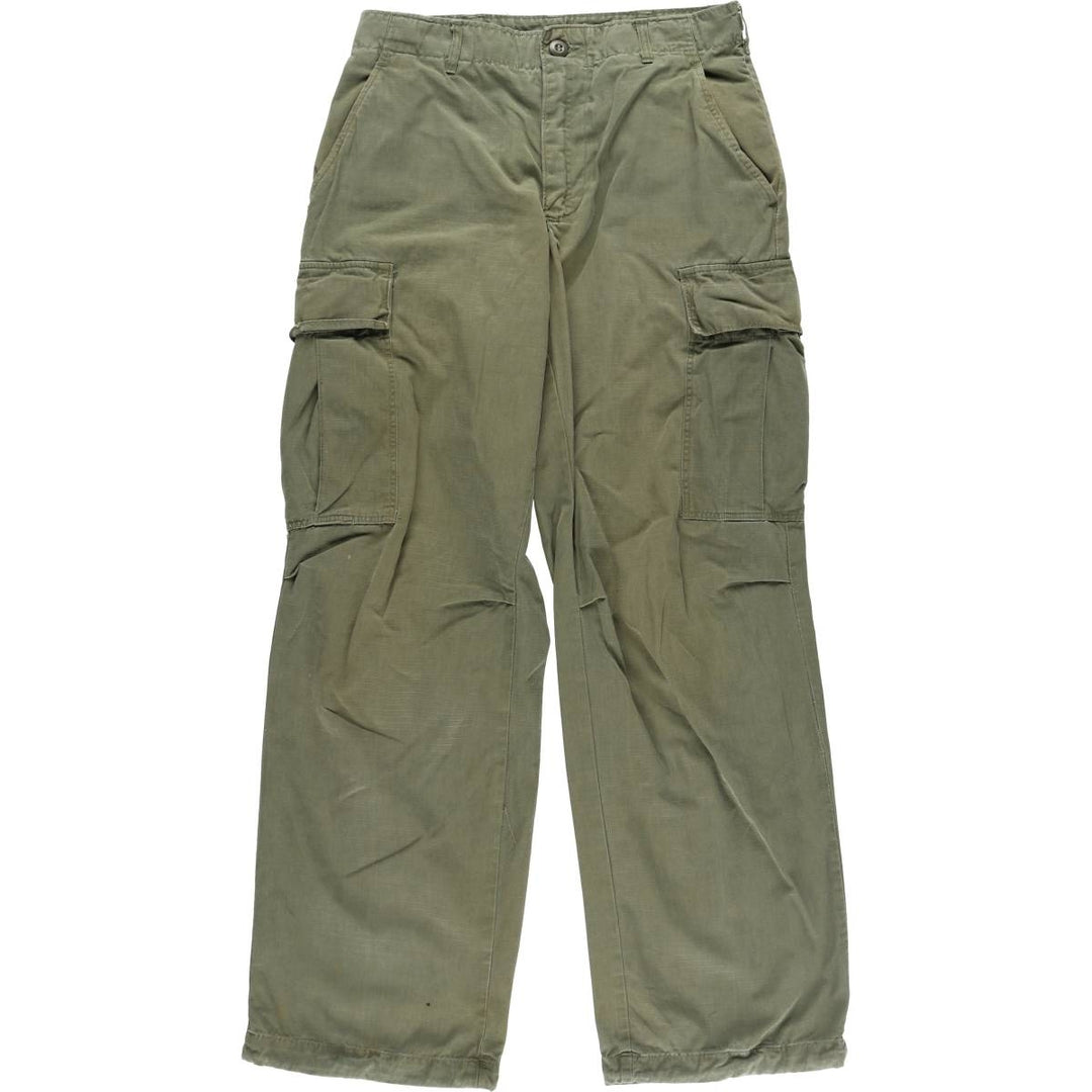 60'S US military genuine jungle fatigue pants 5th military cargo pants made in USA men's w29 equivalent vintage /evb008784