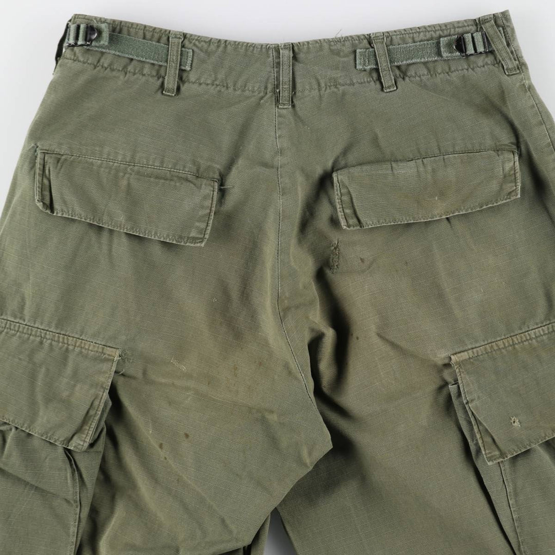 60'S US military genuine jungle fatigue pants 5th military cargo pants made in USA men's w29 equivalent vintage /evb008784