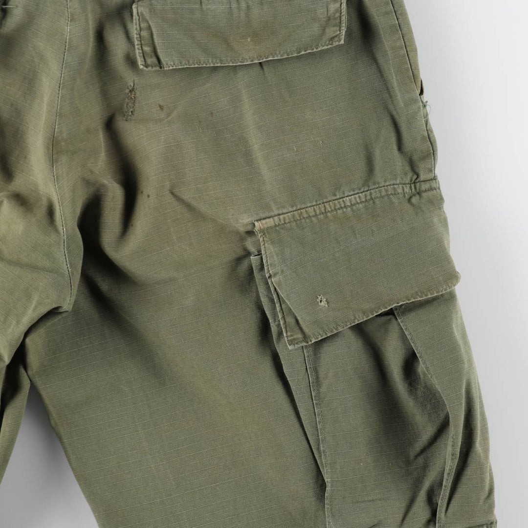 60'S US military genuine jungle fatigue pants 5th military cargo pants made in USA men's w29 equivalent vintage /evb008784