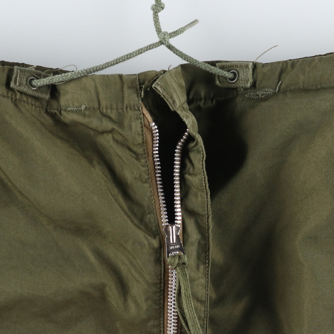 1950'S US military genuine M-51 Arctic overpants with liner, military cargo pants, made in USA, MEDIUM, men's size W34 equivalent /evb008786
