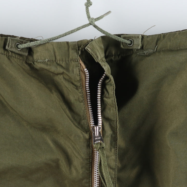 1950'S US military genuine M-51 Arctic overpants with liner, military cargo pants, made in USA, MEDIUM, men's size W34 equivalent /evb008786