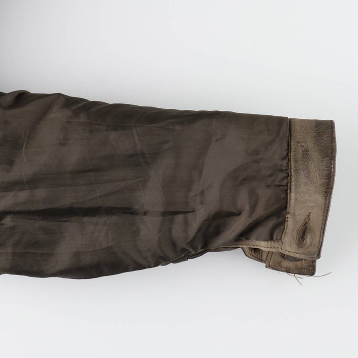 90'S Levi's LEVI STRAUSS AND CO. Euro Model Trucker Jacket Leather Jacket Men's L Size Vintage /evb008789