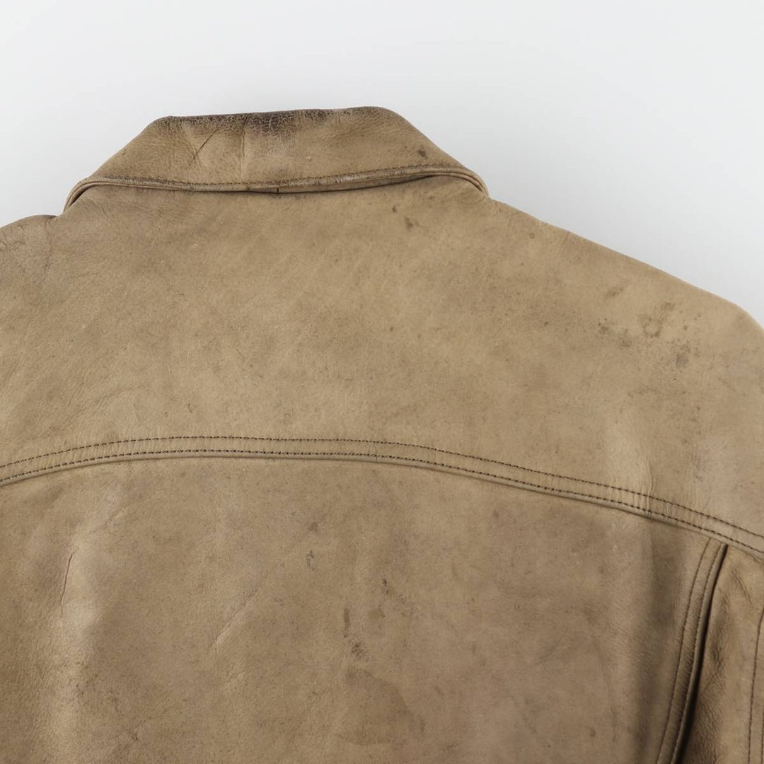 90'S Levi's LEVI STRAUSS AND CO. Euro Model Trucker Jacket Leather Jacket Men's L Size Vintage /evb008789