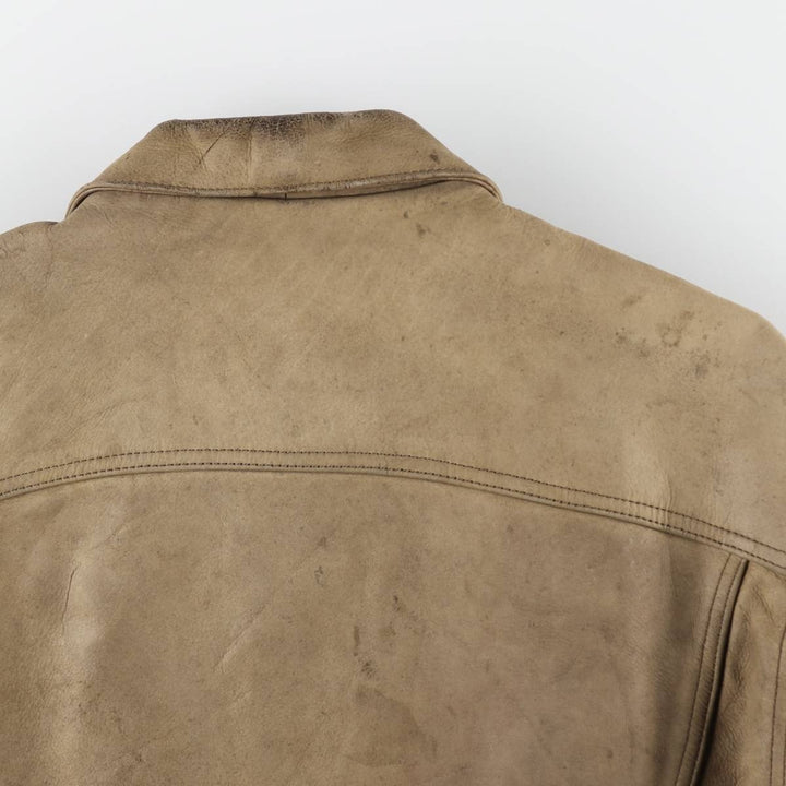 90'S Levi's LEVI STRAUSS AND CO. Euro Model Trucker Jacket Leather Jacket Men's L Size Vintage /evb008789