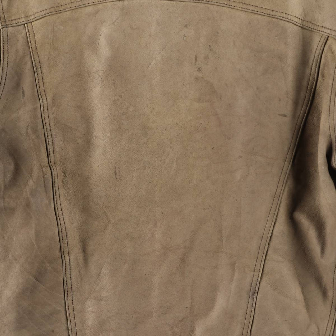 90'S Levi's LEVI STRAUSS AND CO. Euro Model Trucker Jacket Leather Jacket Men's L Size Vintage /evb008789