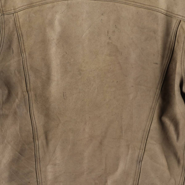 90'S Levi's LEVI STRAUSS AND CO. Euro Model Trucker Jacket Leather Jacket Men's L Size Vintage /evb008789