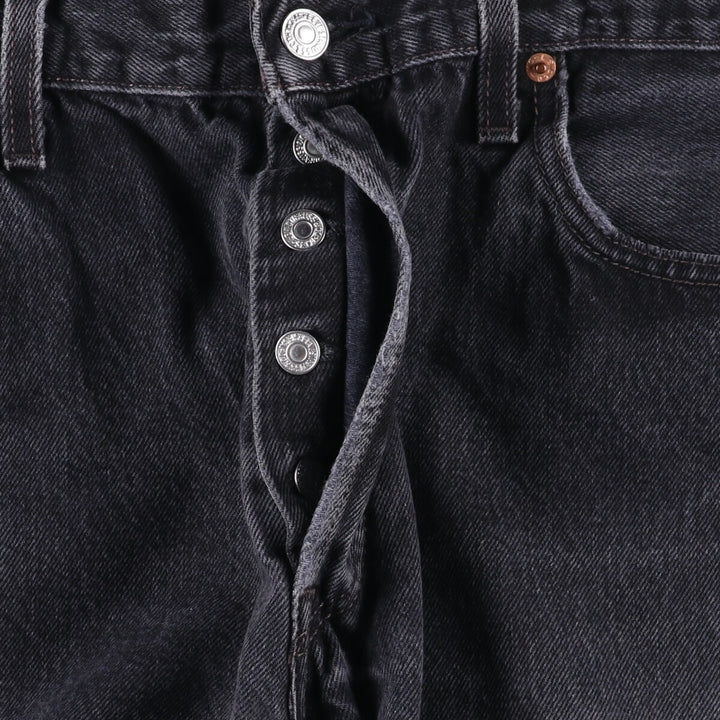 90s~00'S Levi's 501 yarn-dyed black denim straight denim pants for men, size W36 /evb008822