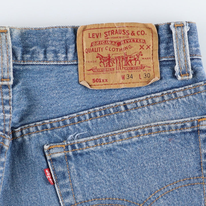 Levi's 501XX straight denim pants made in the USA, men's size w34 equivalent /evb008826