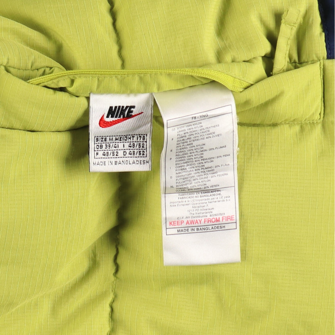 90'S Nike reversible down jacket, men's size M, vintage /evb008830