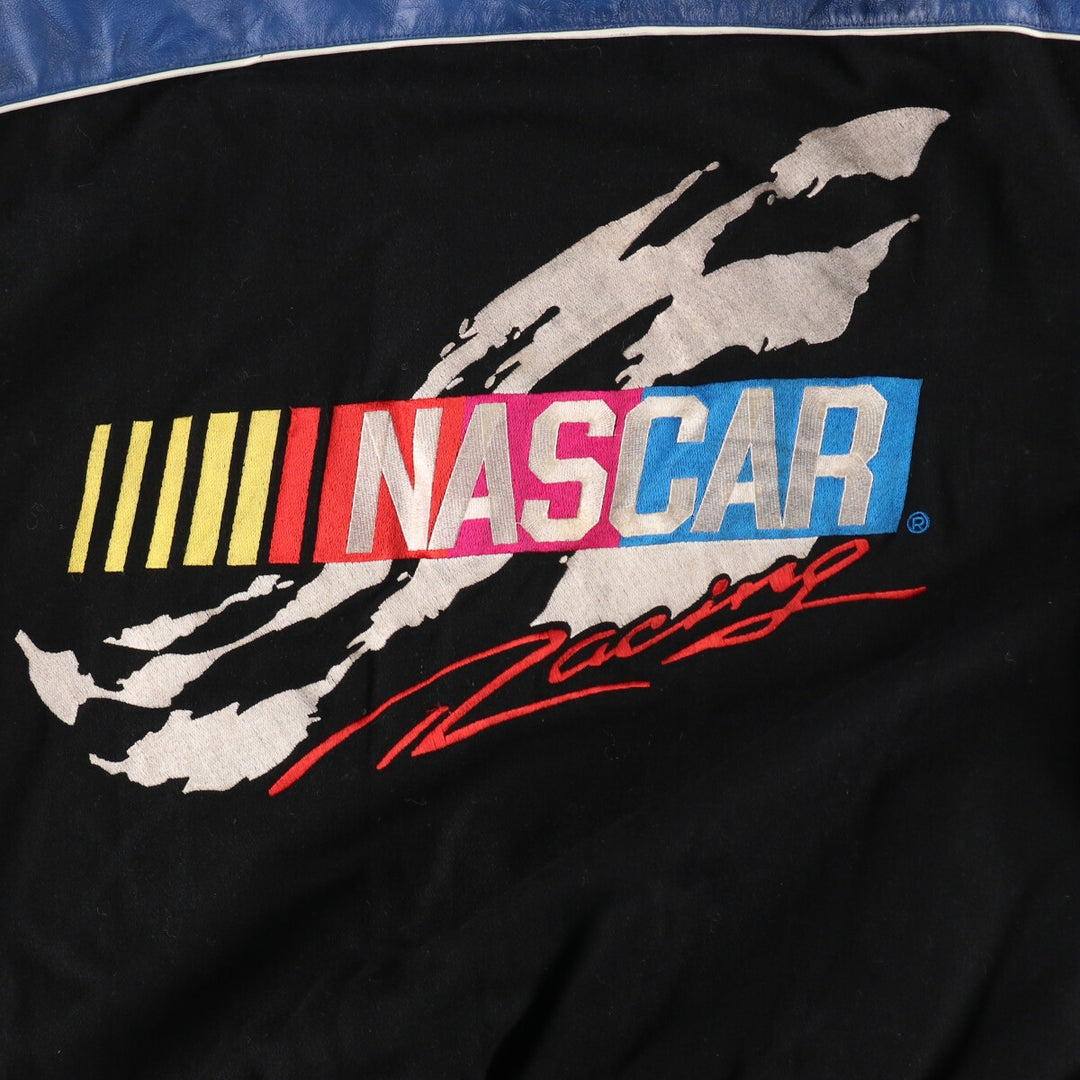 90s-00'S Jeff Hamilton JH DESIGN NASCAR Reversible Racing Jacket Men's L Size Vintage /evb008925