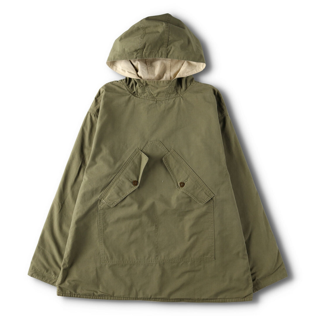 1940'S US Military genuine mountain troops pullover snow parka, reversible, made in USA, men's size S, vintage unclear Khaki type sage green Vintage Second Hand