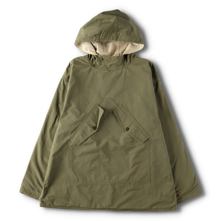 1940'S US Military genuine mountain troops pullover snow parka, reversible, made in USA, men's size S, vintage unclear Khaki type sage green Vintage Second Hand