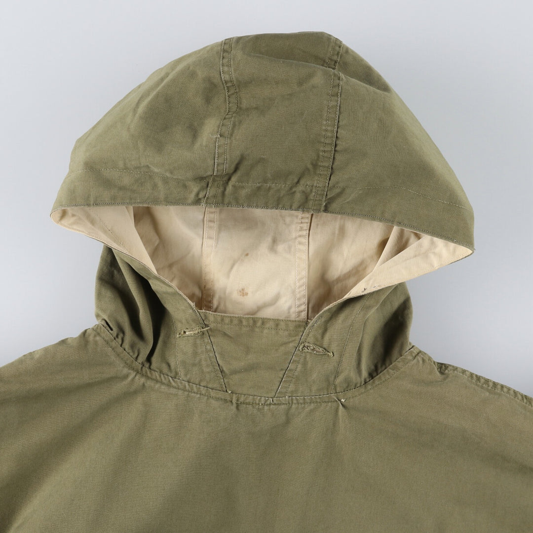 1940'S US Military genuine mountain troops pullover snow parka, reversible, made in USA, men's size S, vintage unclear Khaki type sage green Vintage Second Hand