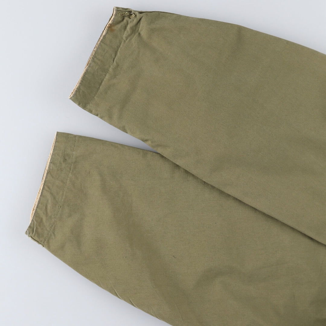 1940'S US Military genuine mountain troops pullover snow parka, reversible, made in USA, men's size S, vintage unclear Khaki type sage green Vintage Second Hand