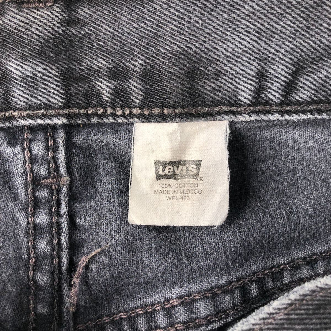 ~00'S Levi's Levi's 501 Black Denim Straight Denim Pants Men's W36 equivalent /evb008938