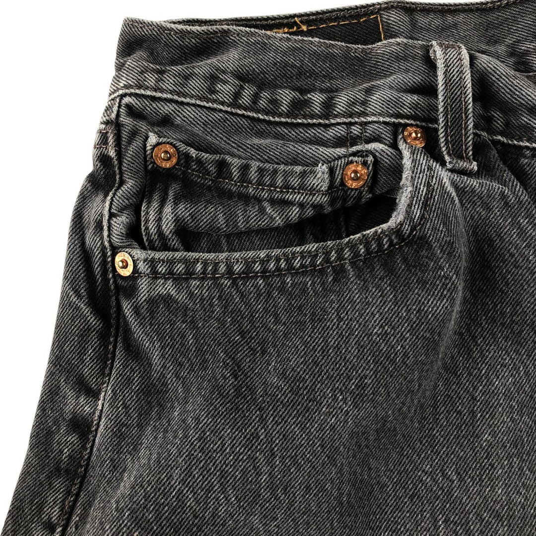 ~00'S Levi's Levi's 501 Black Denim Straight Denim Pants Men's W36 equivalent /evb008938