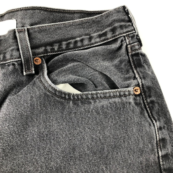 ~00'S Levi's Levi's 501 Black Denim Straight Denim Pants Men's W36 equivalent /evb008938