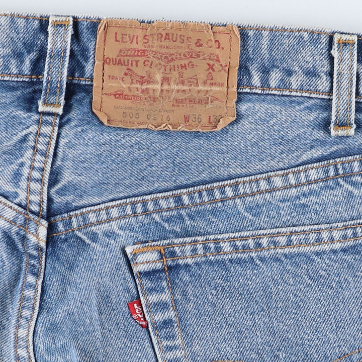 90'S Levi's 505-0216 Tapered Denim Pants Made in USA Men's W34 Vintage /evb008957