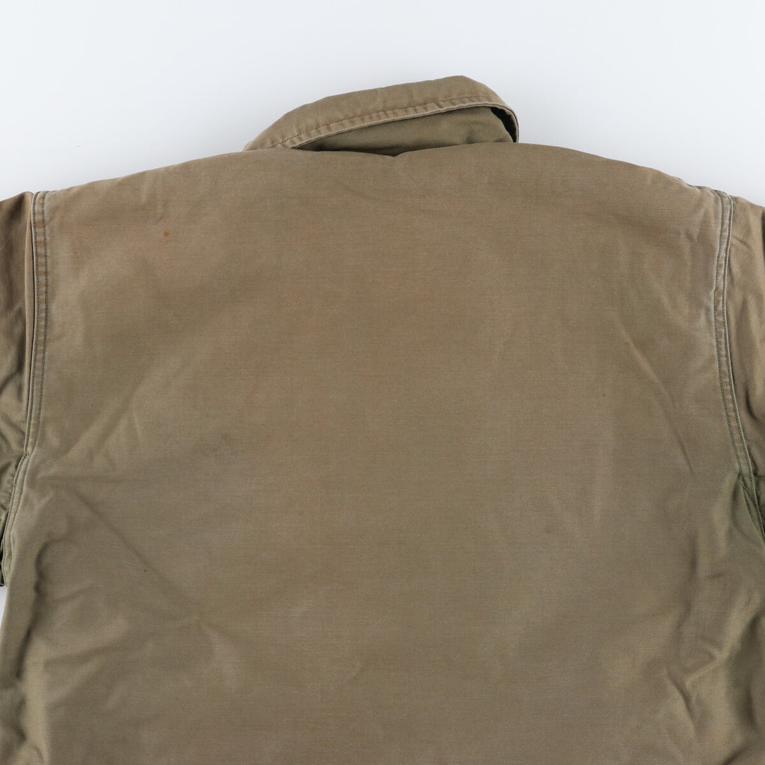 80'S US military A-2 military deck jacket made in USA LARGE (42-44) equivalent to men's L Vintage /evb008960