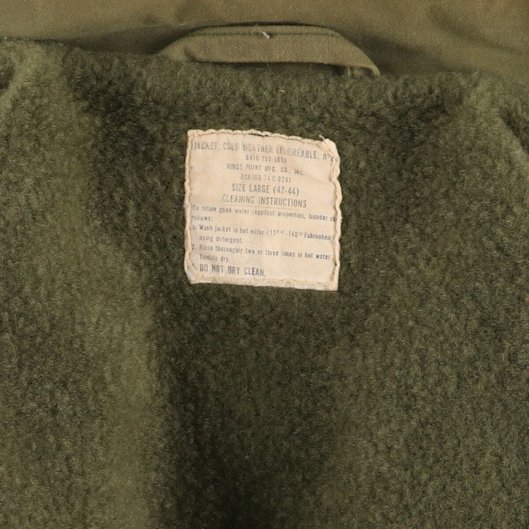 1970'S US military A-2 military deck jacket made in USA LARGE (42-44) equivalent to men's L Vintage /evb008962