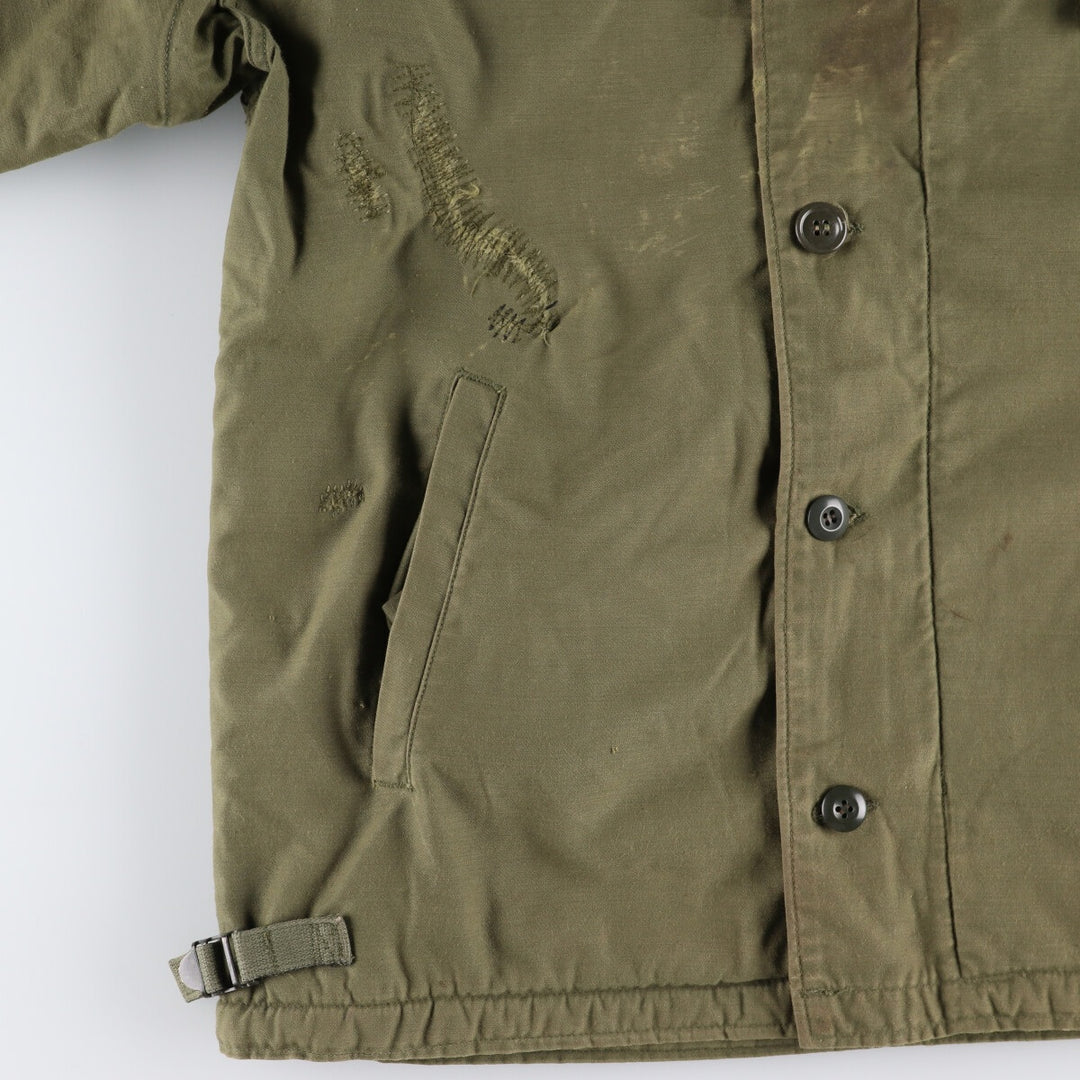 1970'S US military A-2 military deck jacket made in USA LARGE (42-44) equivalent to men's L Vintage /evb008962