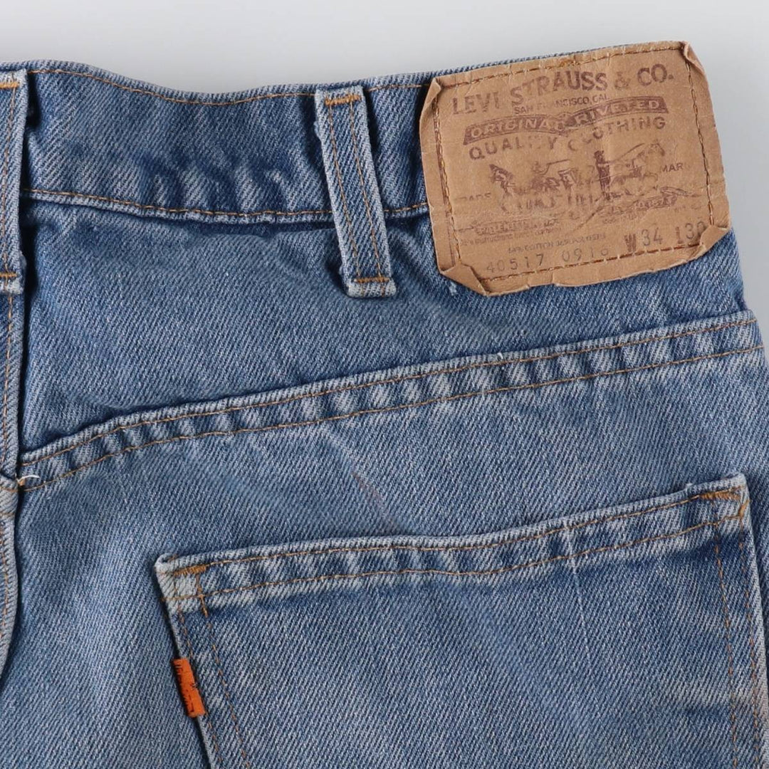 80'S Levi's 40517-0916 Orange Tab Bootcut Denim Pants Made in USA Men's W32 Vintage /evb008976