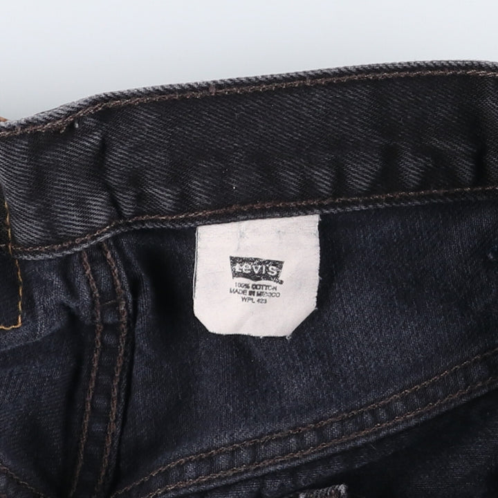 Big size 00'S Levi's 501 black denim straight denim pants for men, equivalent to W40/evb008982