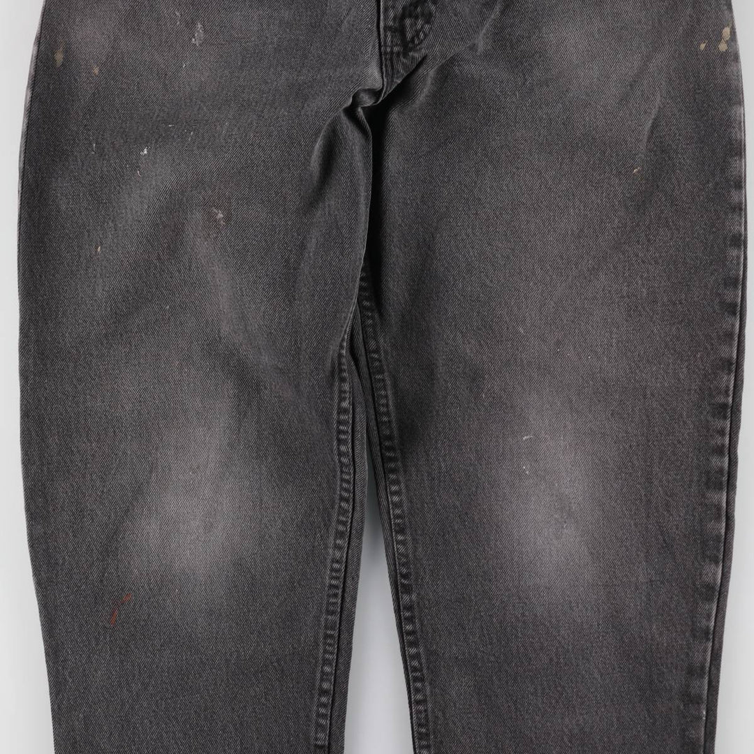 90'S Levi's 40505-4159 Painted Black Denim Tapered Denim Pants Made in USA Men's W36 Vintage/evb009039