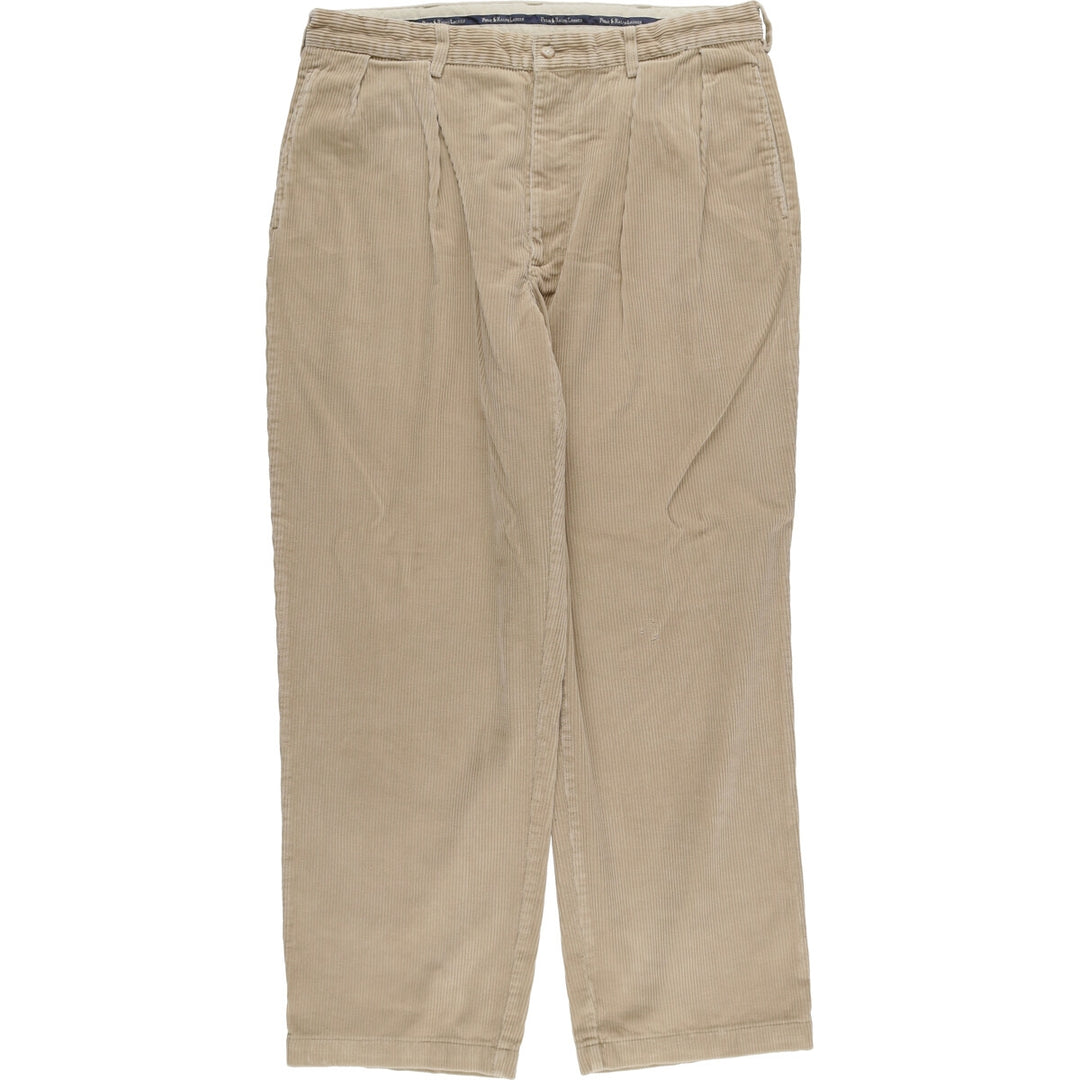 Ralph Lauren POLO RALPH LAUREN Two-pleat corduroy pants for men, size W37 / evb009045