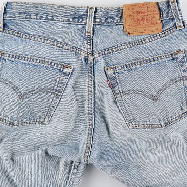 00'S Levi's 501 distressed straight denim pants made in USA men's w30 equivalent /evb009051