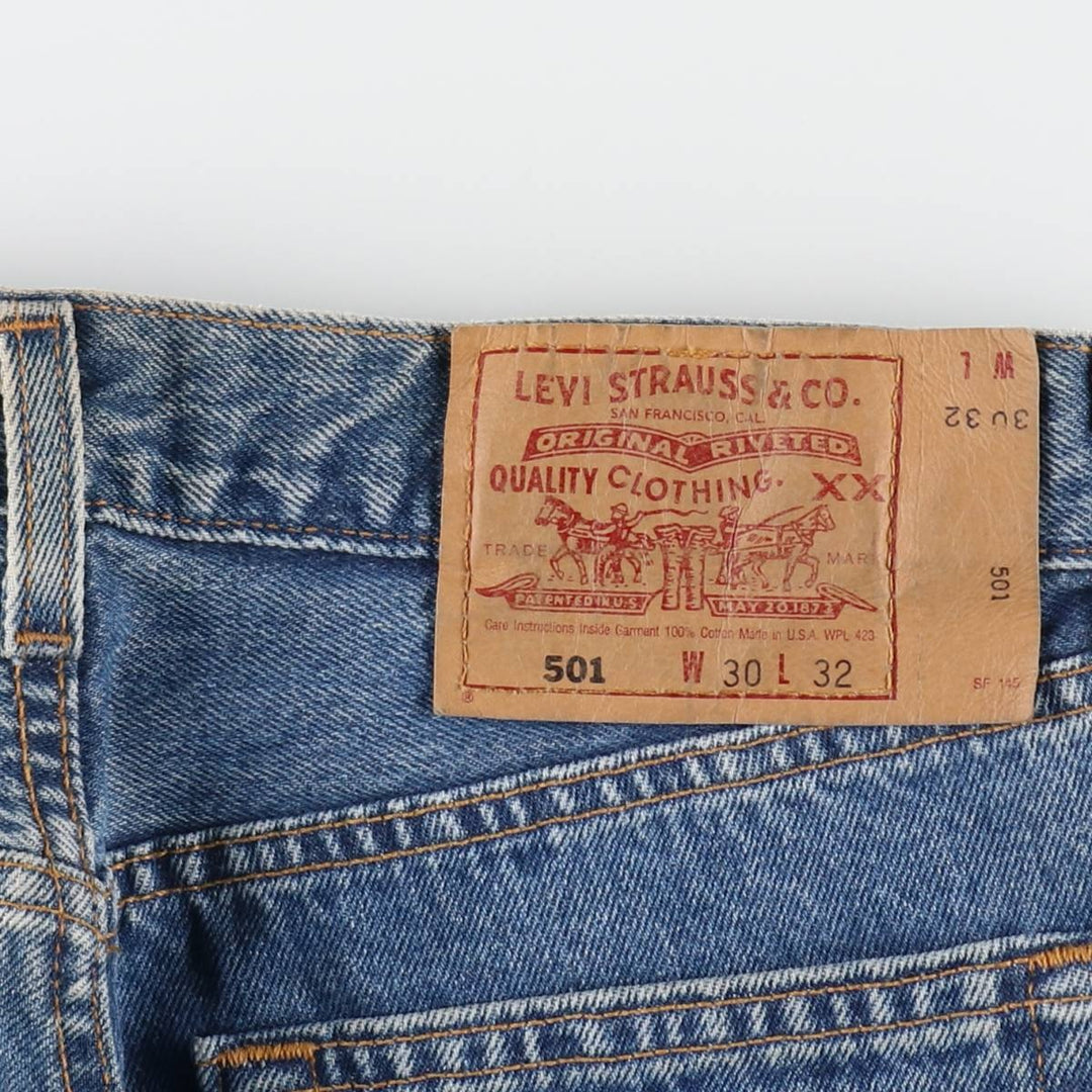 90'S Levi's 501-0193 Straight Denim Pants Made in USA Men's W30 Vintage /evb009055