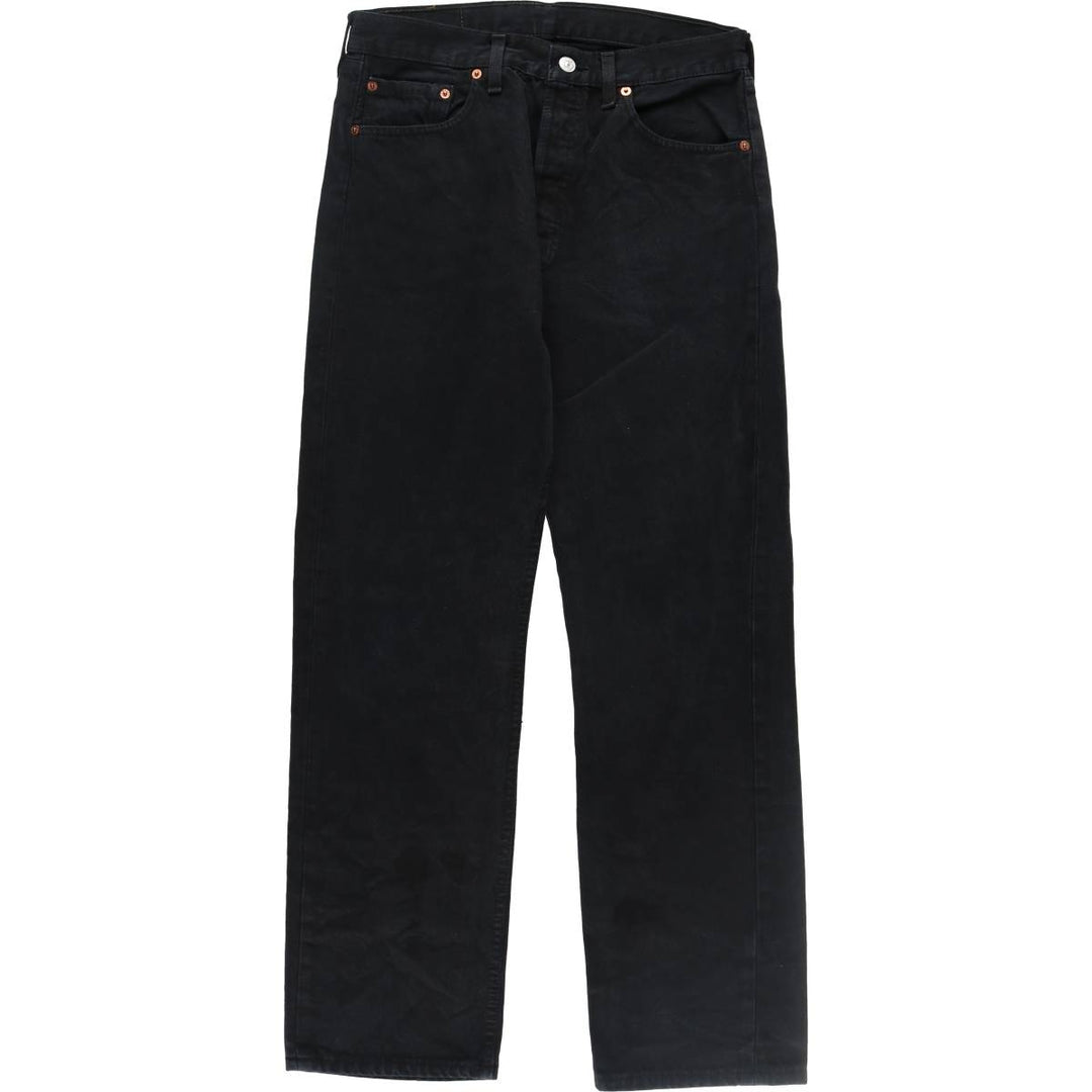 90'S Levi's 501-0165 Euro model black denim straight denim pants men's w32 equivalent vintage /evb009093