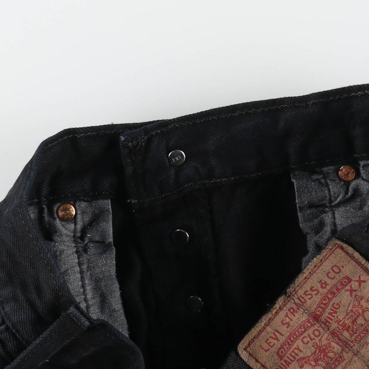 90'S Levi's 501-0165 Euro model black denim straight denim pants men's w32 equivalent vintage /evb009093