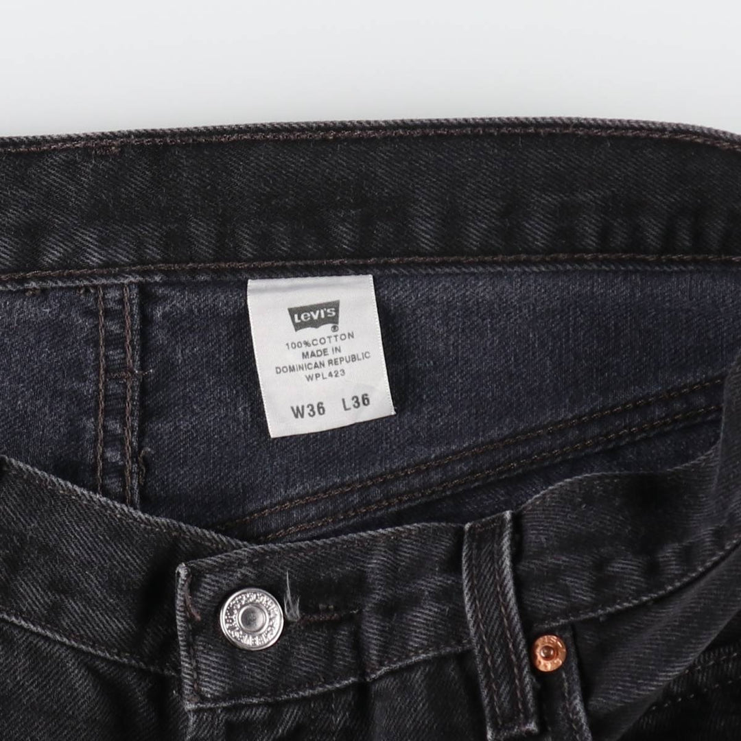 Levi's 501 Black Denim Straight Denim Pants Men's W35 equivalent /evb009123