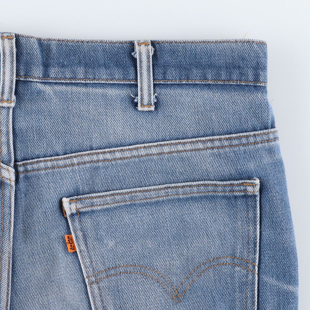 80's Levi's 646-0917 Orange Tab Bell Bottom Denim Pants Men's W36 Vintage /evb009125