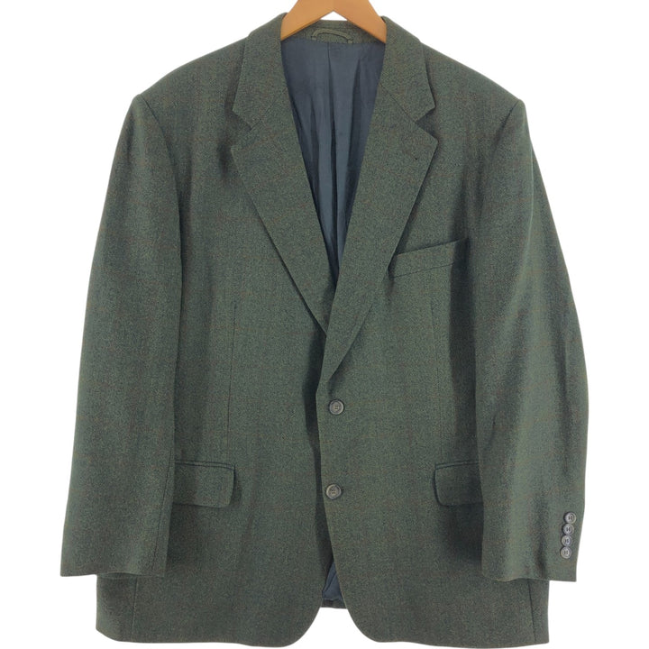 Burberry's Herringbone Check Pattern Wool Tailored Jacket Men's XL /evb009147