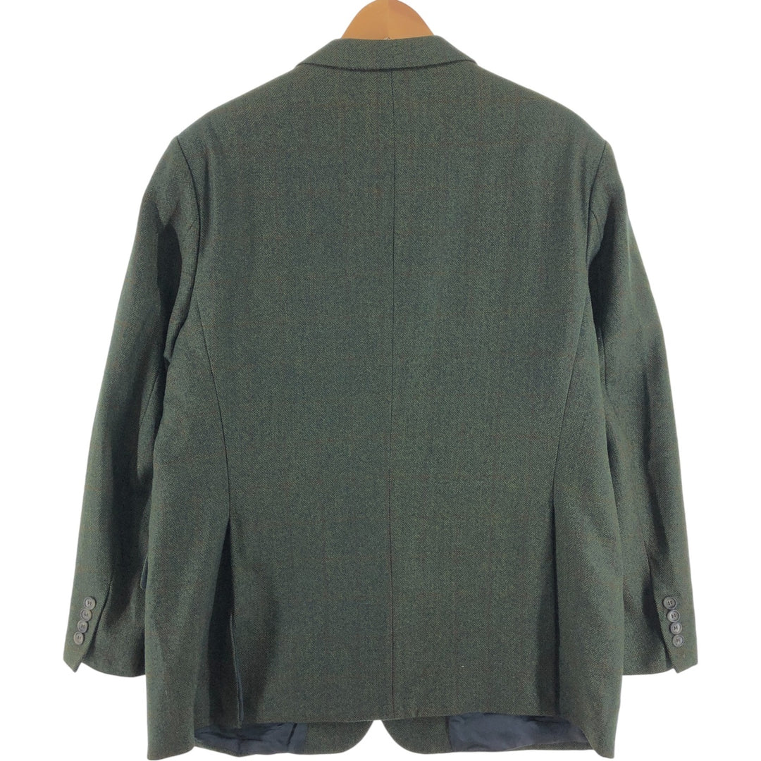 Burberry's Herringbone Check Pattern Wool Tailored Jacket Men's XL /evb009147