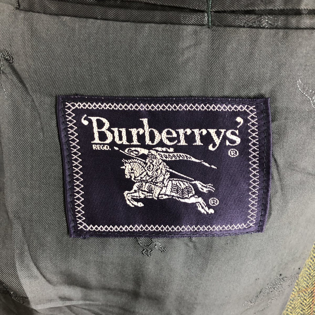 Burberry's Herringbone Check Pattern Wool Tailored Jacket Men's XL /evb009147