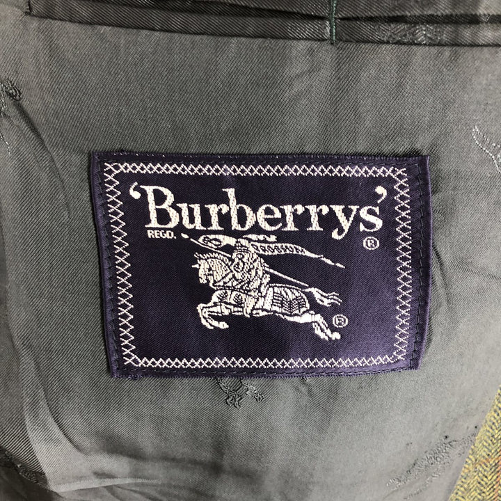 Burberry's Herringbone Check Pattern Wool Tailored Jacket Men's XL /evb009147