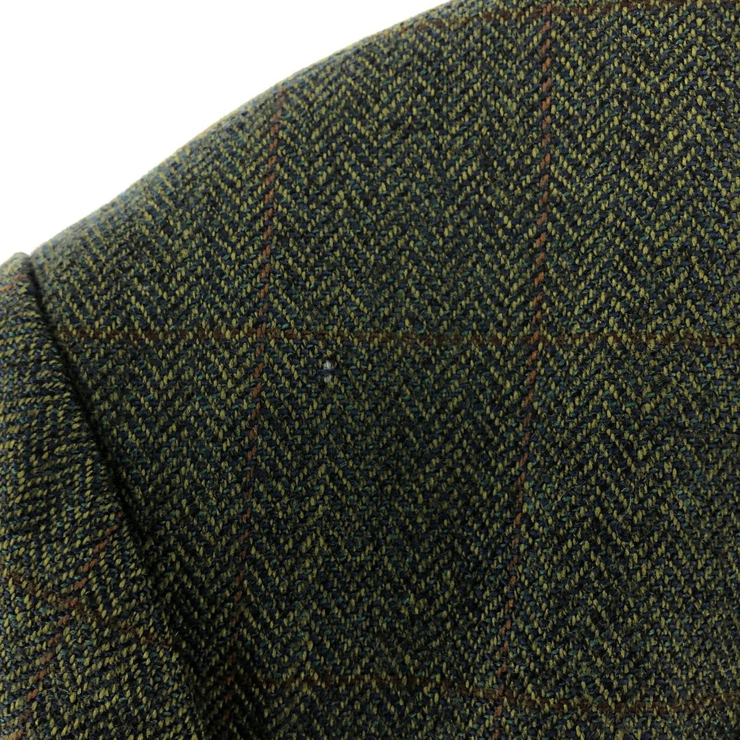 Burberry's Herringbone Check Pattern Wool Tailored Jacket Men's XL /evb009147