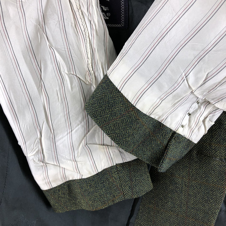 Burberry's Herringbone Check Pattern Wool Tailored Jacket Men's XL /evb009147