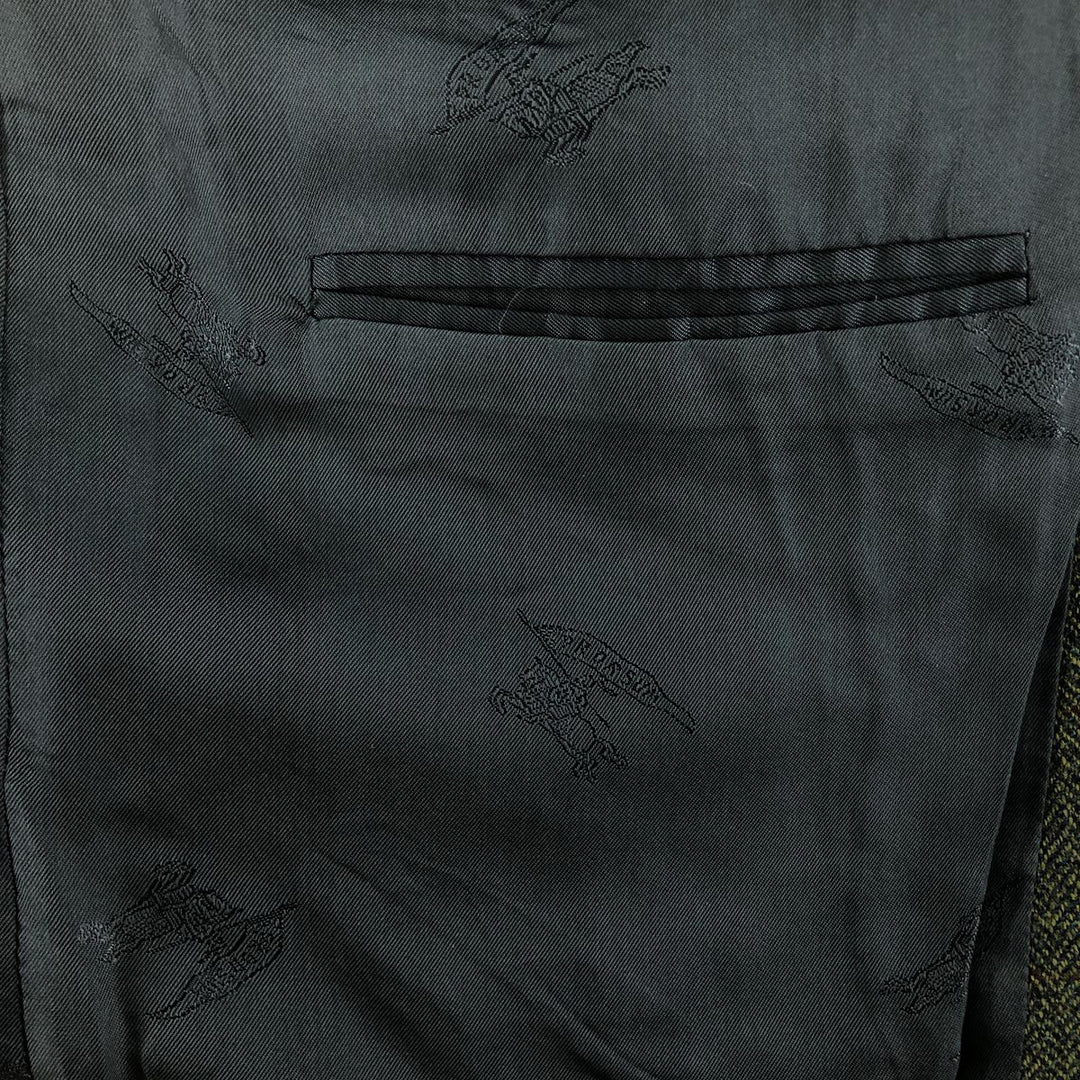 Burberry's Herringbone Check Pattern Wool Tailored Jacket Men's XL /evb009147